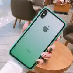 Бирюзовый чехол на Oppo, градиентный, акриловый