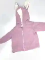 Розовый детский кардиган с ушками