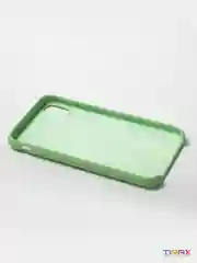 Накладка Silicone Case для iPhone X / XS, прорезиненная, нежная мята