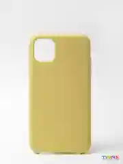 Накладка для iPhone 11 Silicone Case, прорезиненная, бежевая
