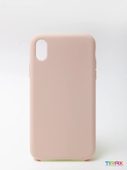 Накладка для iPhone XR Silicone Case, прорезиненная, пастельная