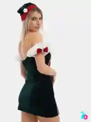 Эротический новогодний костюм снегурочки