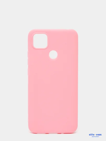 Розовый чехол силиконовый для Xiaomi Redmi 9C
