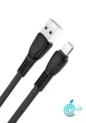 Кабель USB - 8 pin FaisON HX40 Noah, 1.0 м, плоский, 2.4A