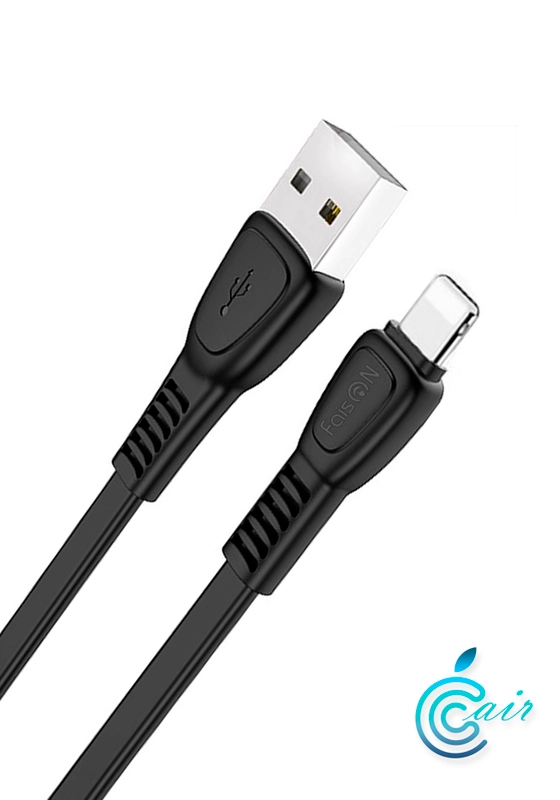 Кабель USB - 8 pin FaisON HX40 Noah, 1.0 м, плоский, 2.4A