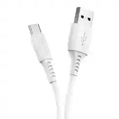 Белый кабель BX40 Multicolor superior для iPhone 12, USB на USB-C