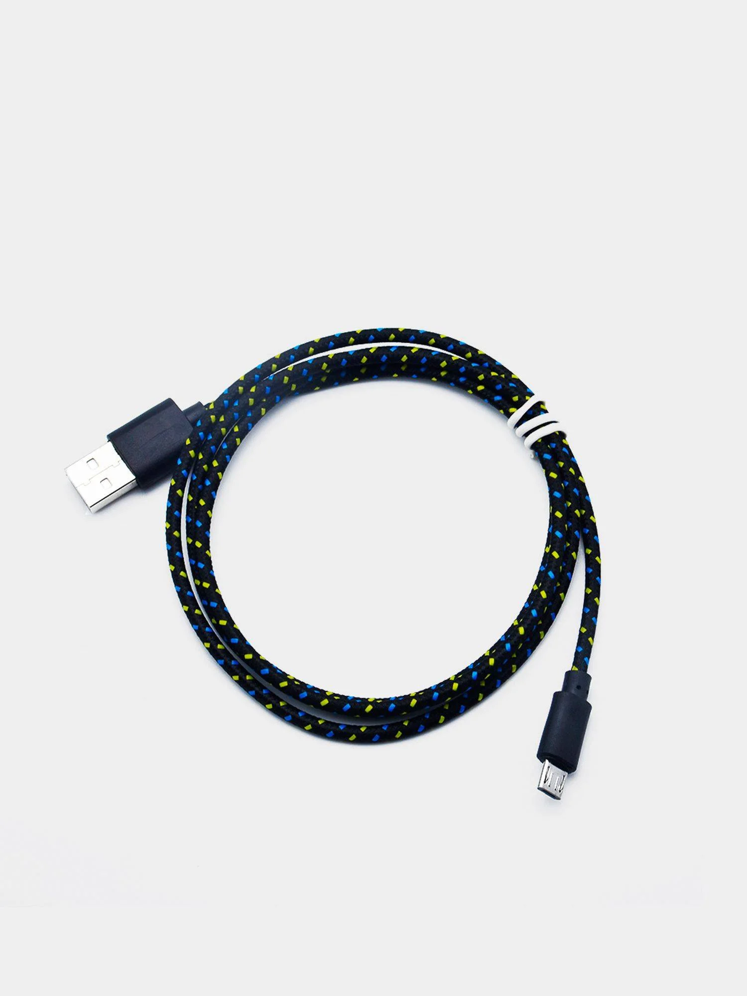 Черный кабель micro USB, для зарядки, 1 метр