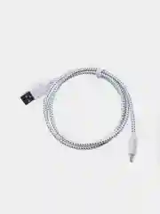 Белый кабель micro USB, для зарядки, 1 метр