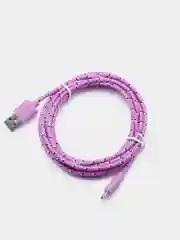 Розовый кабель micro USB, для зарядки, 1 метр