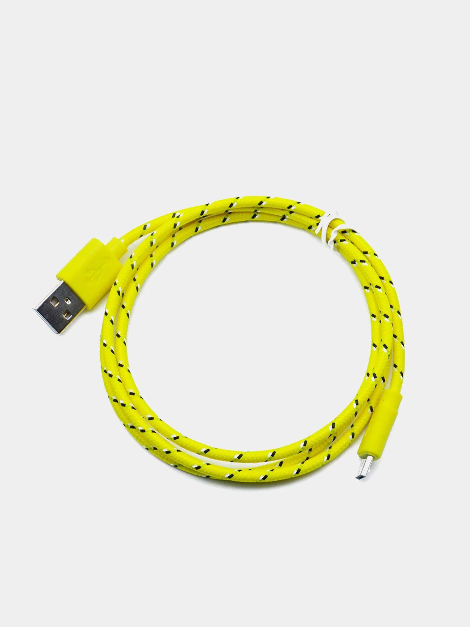 Желтый кабель micro USB, для зарядки, 1 метр