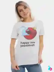 Белый футболка hornY rabbiT женская