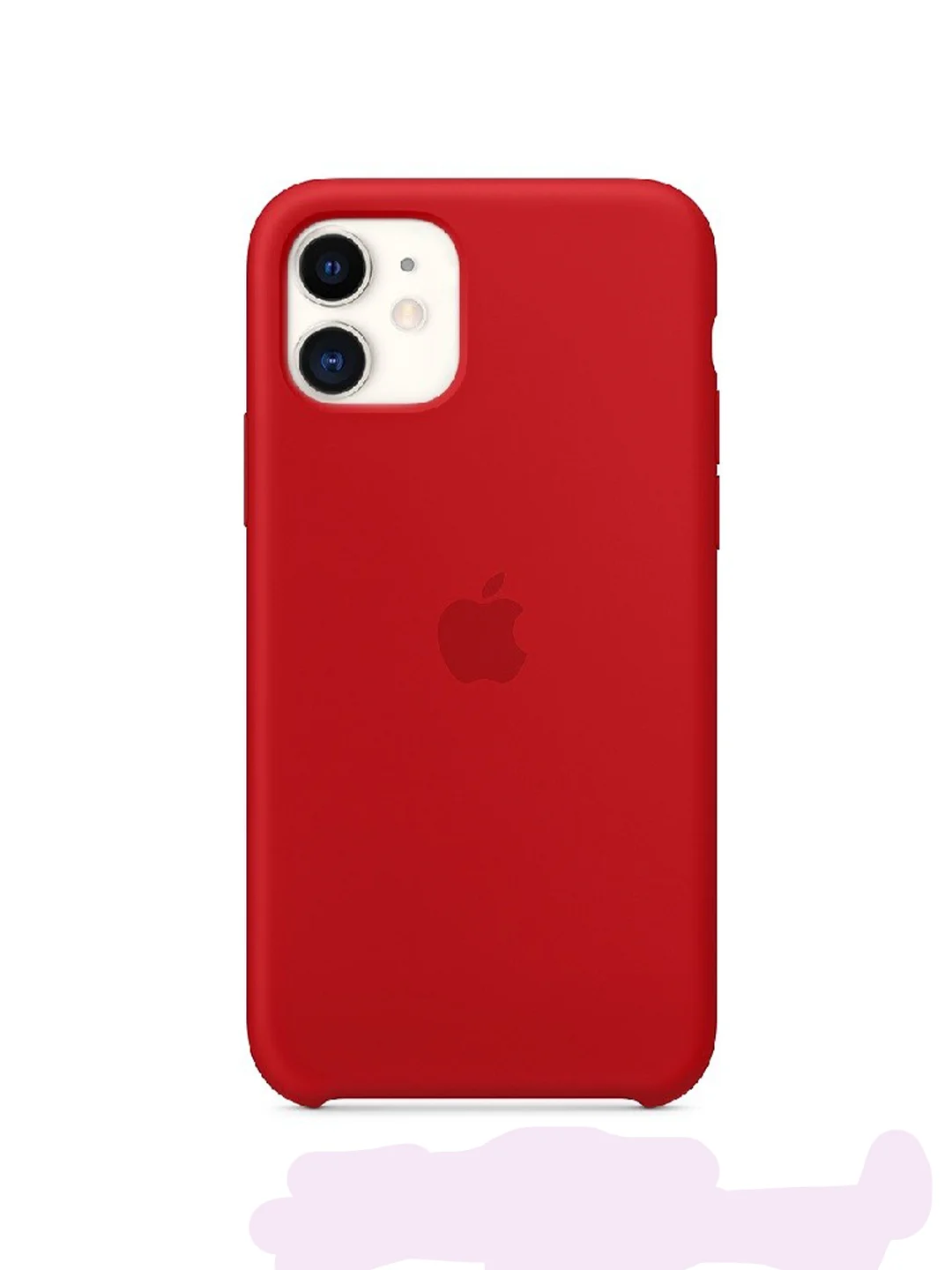 Красный чехол силиконовый для iPhone 6/6s/6+/6s+/7/8/7+/8+/X/XS/XR/XS Max/11/11 Pro/SE 2020