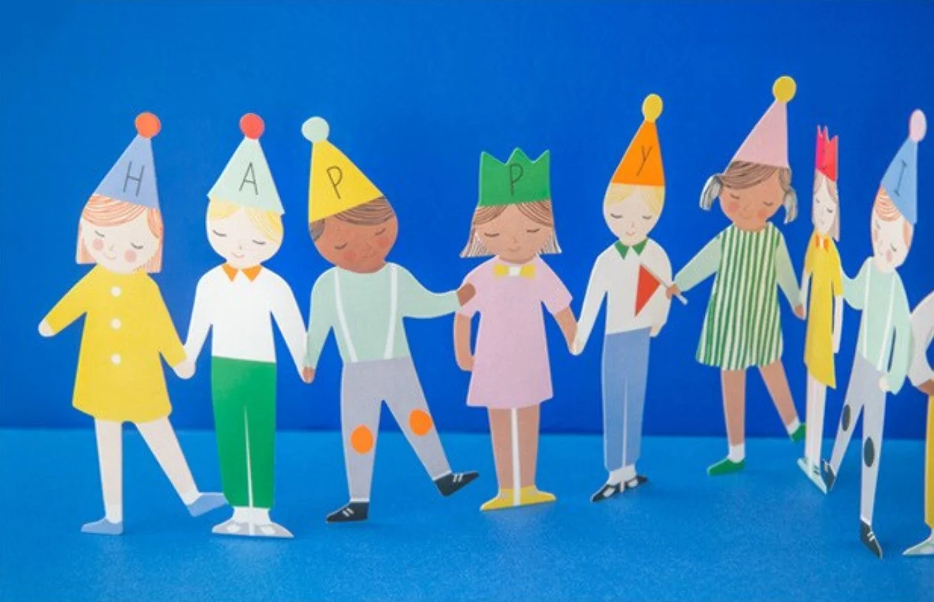 Белый открытка Happy Birdthday, 2 вида