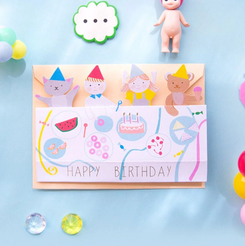 Открытка Happy Birdthday, 2 вида