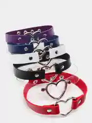 Чокеры на шею с сердцем разных цветов