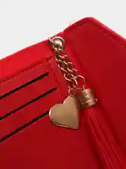 Женский маленький кошелек с брелоком