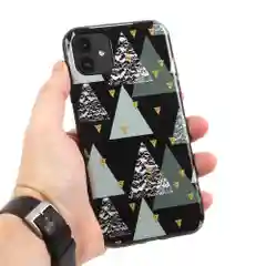 Черный чехол для iPhone 12 Pro Max, чехол силиконовый "Новый год", Новогодний