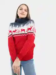 Новогодний свитер с оленями, унисекс