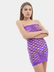 Фиолетовый сетчатое облегающее белье