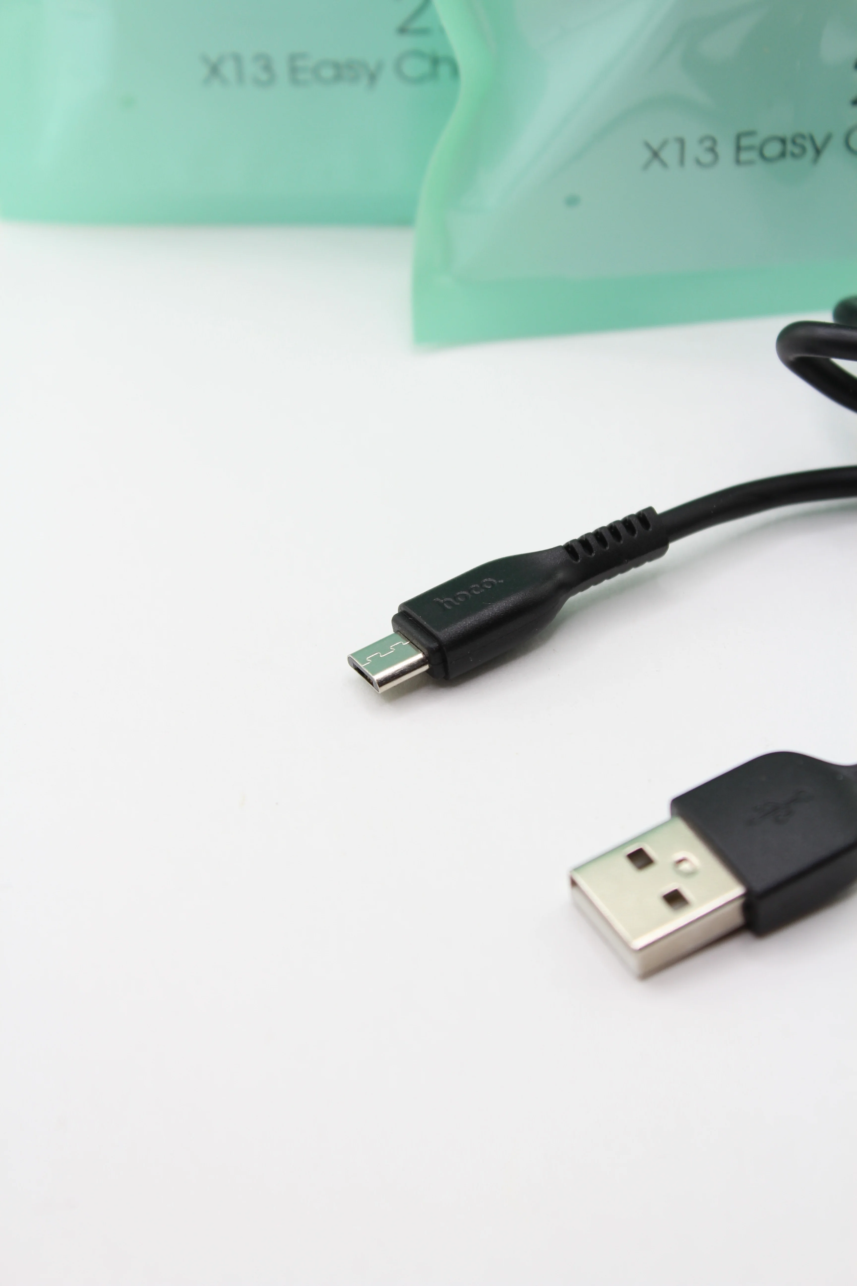 Черный кабель USB HOCO X13 Micro USB для Android (Андроид)