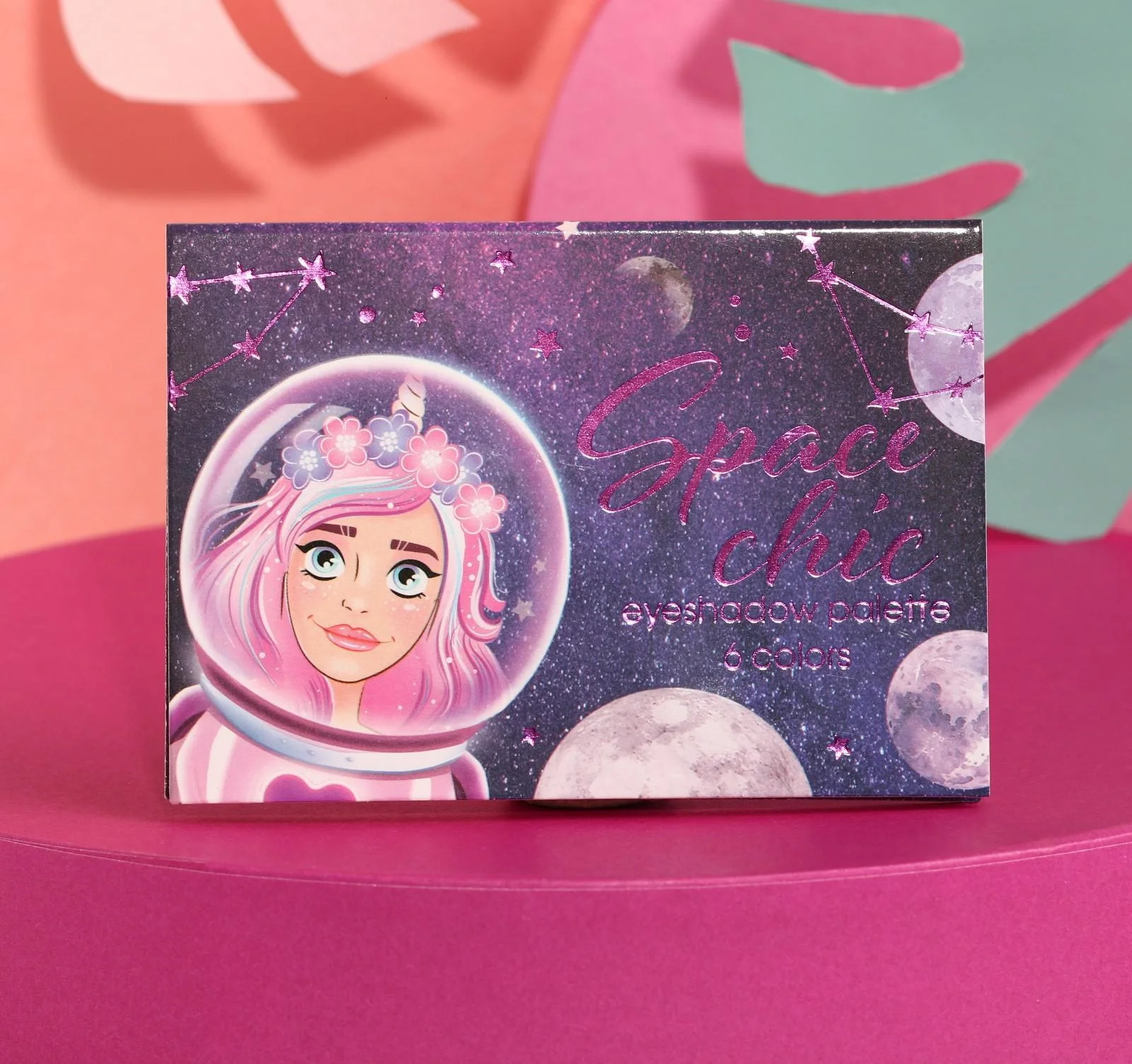 Палетка теней для век Space chic, 6 оттенков