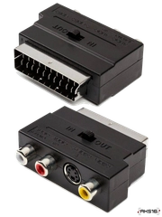 Переходник SCART на гнездо 3RCA / s-video
