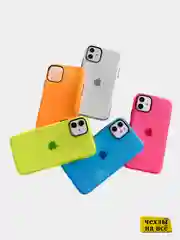 Оранжевый чехол для iPhone 11, 7, 8, SE 2020, Plus, X, XS, XR, Max, Pro прозрачный, 5 цветов