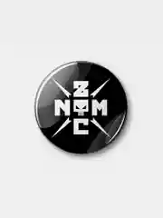 Черный значок "Noize MC", 37 мм
