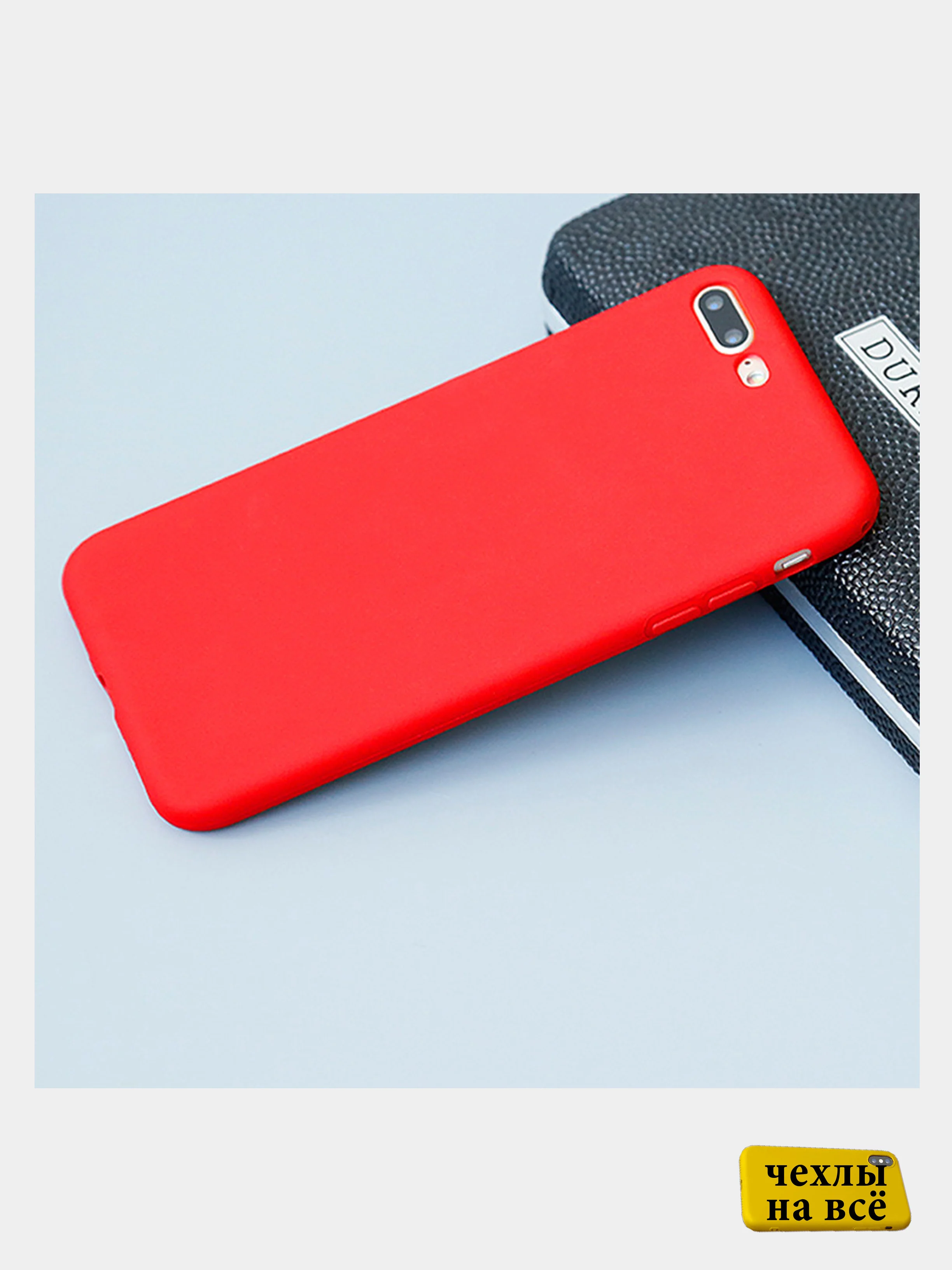 Красный яркий силиконовый чехол для iPhone, 14 цветов