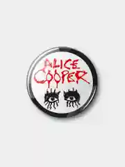 Красный значок "Alice Cooper", 37 мм