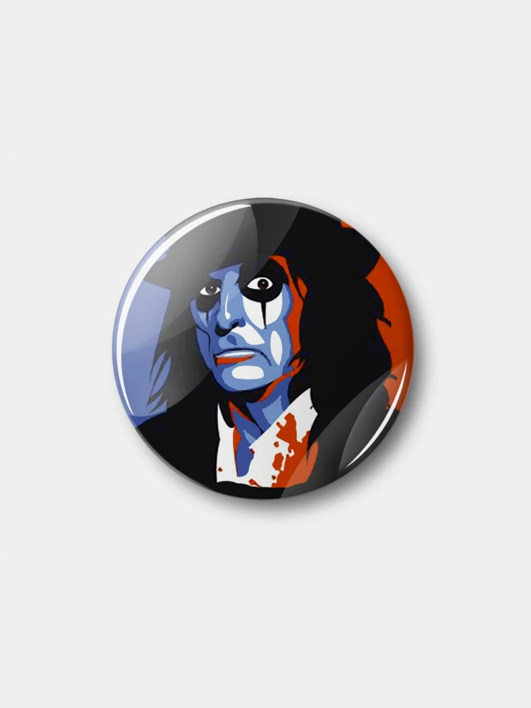 Синий значок "Alice Cooper", 37 мм