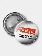 Значок "Accept Heavy Metall", 37 мм