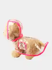 Розовый дождевик с капюшоном для собак и кошек