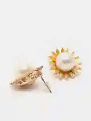 Серый серьги