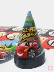 Набор бумажной посуды "Крутые тачки" на 6 персон