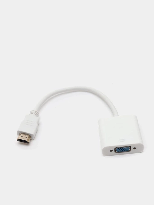 Переходник адаптер HDMI на VGA для подключения компьютера, монитора и видеокарты