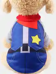 Синий свитер с принтом для собак и кошек