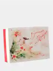 Красный коробка подарочная сборная для девушки