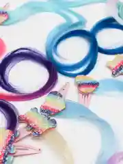 Заколки с прядью