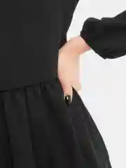 Черный платье "Кокетка"