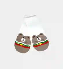 Белый носки "Фастфуд" Короткие