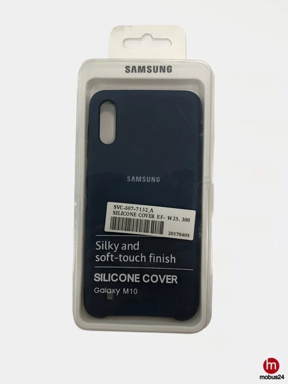 Синий меланж чехол Silicone Case Samsung M10 A10