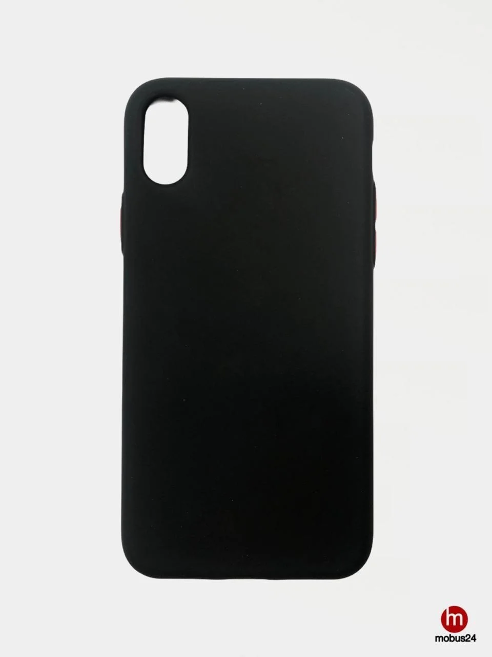 Черный матовый силиконовый чехол iPhone X, XS