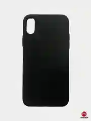Черный матовый силиконовый чехол iPhone X, XS