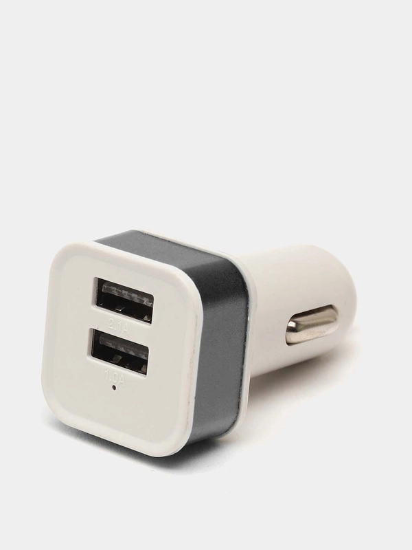 Зарядное устройство автомобильное, 2 порта USB