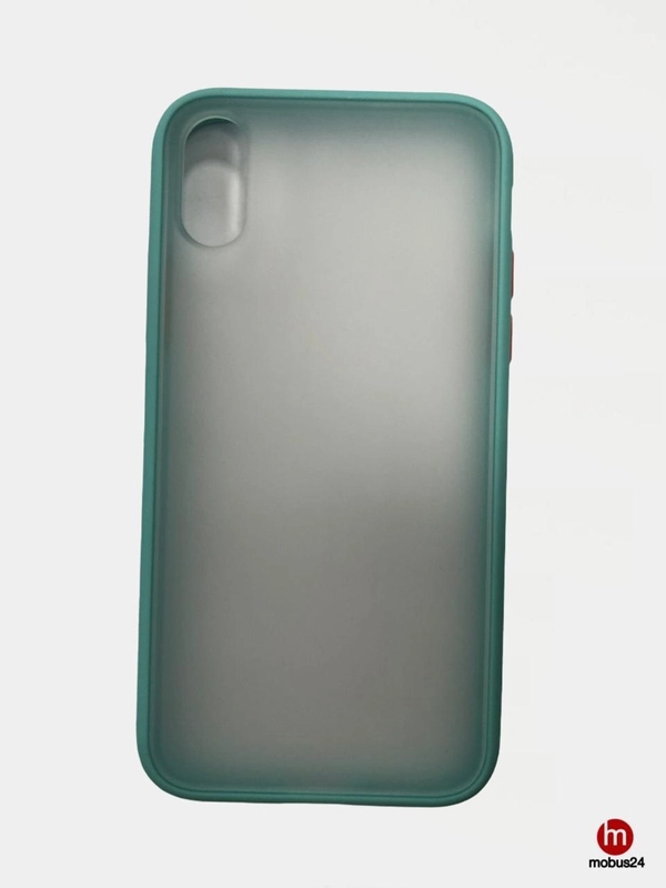 Матовый силиконовый чехол с цветными краями для iPhone XR