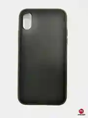 Оливковый матовый силиконовый чехол с цветными краями для iPhone XR