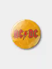 Оранжевый значок "AC/DC", 37 мм