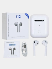 Наушники беспроводные Bluetooth i12 TWS