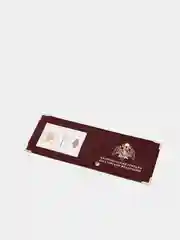 Багровый обложка на удостоверение Национальная Гвардия, с прозрачным окошком